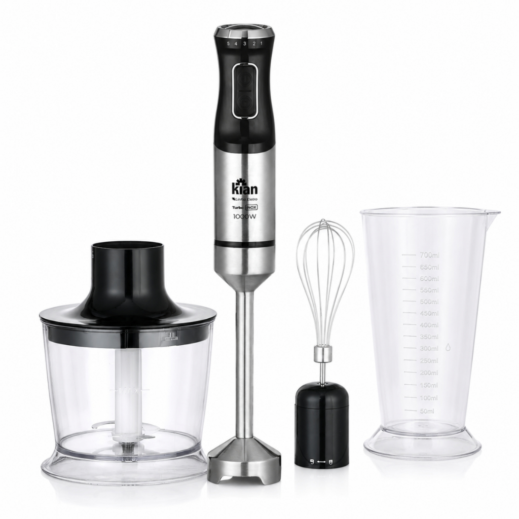 KIAN MIXER 1000W 3X1 INOX TURBO PRETO 127V