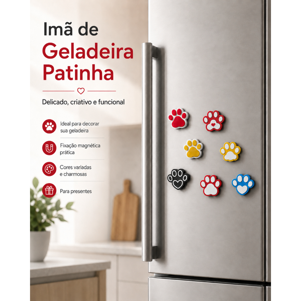 Kit ímã de Geladeira Patinha – Impressão 3D