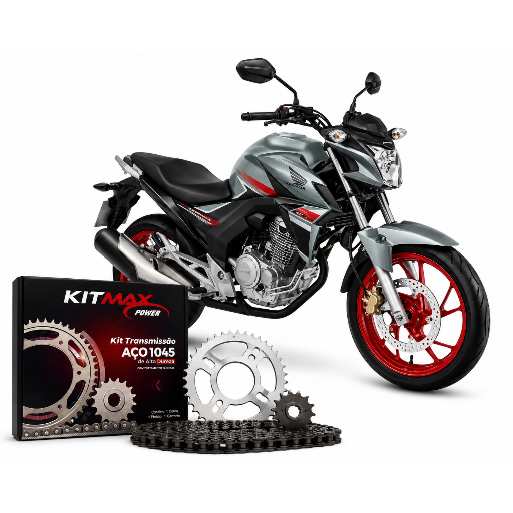 Kit Transmissão Relação Para Moto Honda Cb 250 Twister KIT MAX MXX