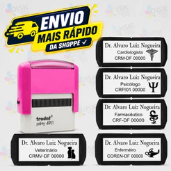 Carimbo Automático Com Personalização Para Diversas Profissões. -trodat 4911 P2 - LEIA DESCRIÇÃO