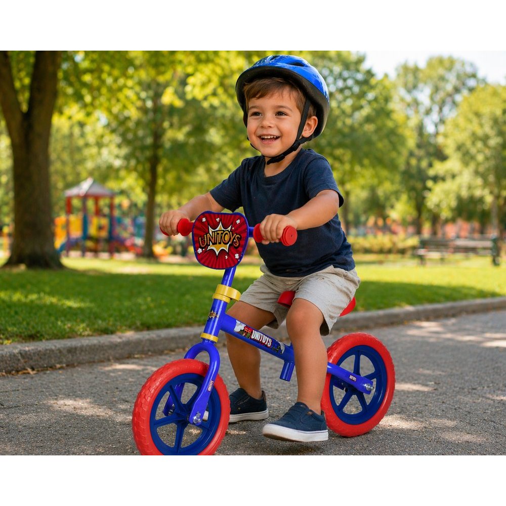 Bicicleta De Equilíbrio Infantil Sem Pedal - Azul Aro 12 Andador Bicicletinha Passos