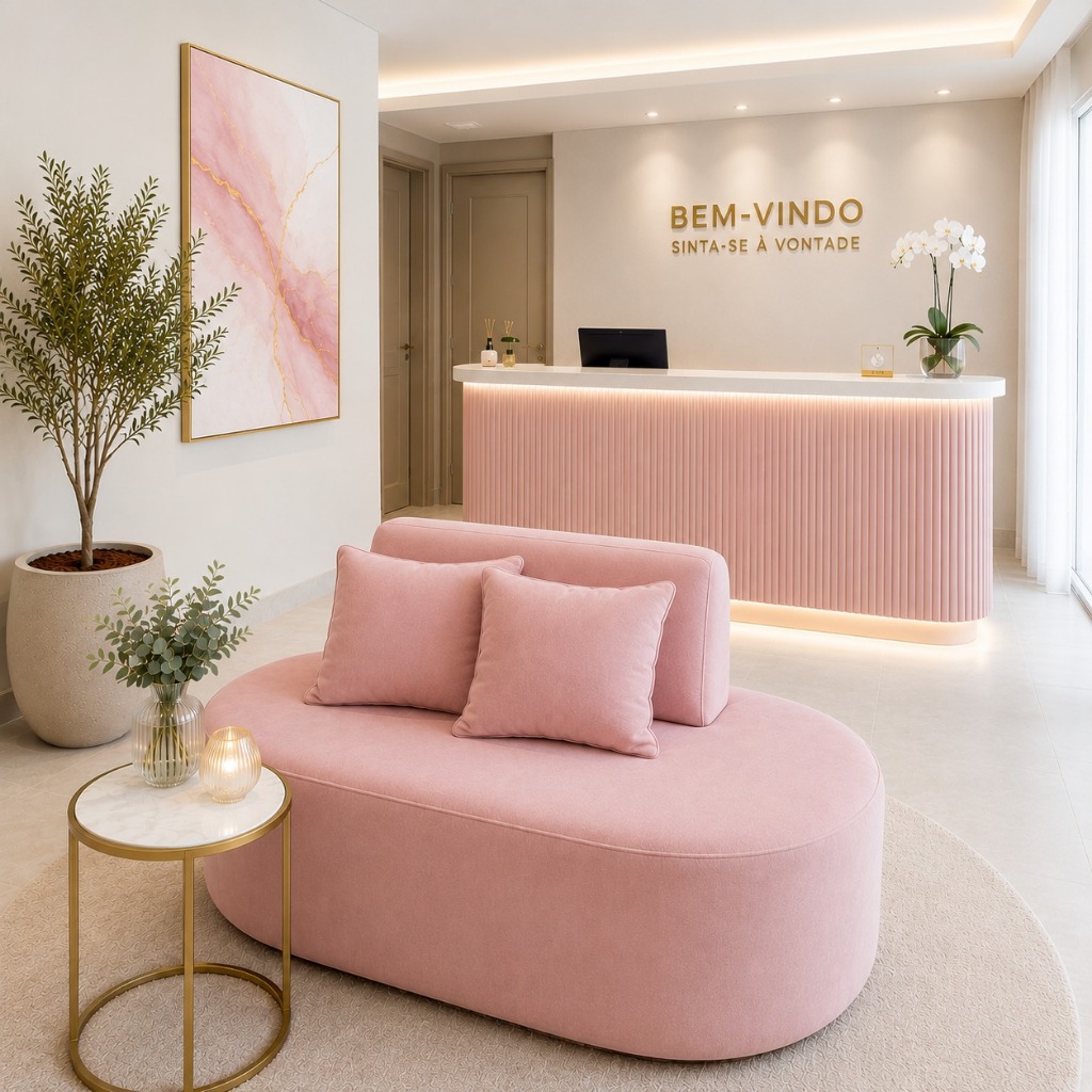 Poltrona Sofa Organico 1 Metro Tecido Veludo 02 Almofadas Para Recepção Visammer