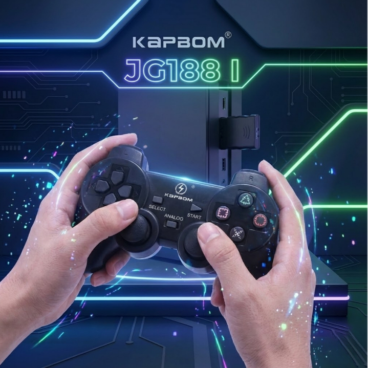 Controle Para PS2 Sem Fio Wireless Joystick JG188