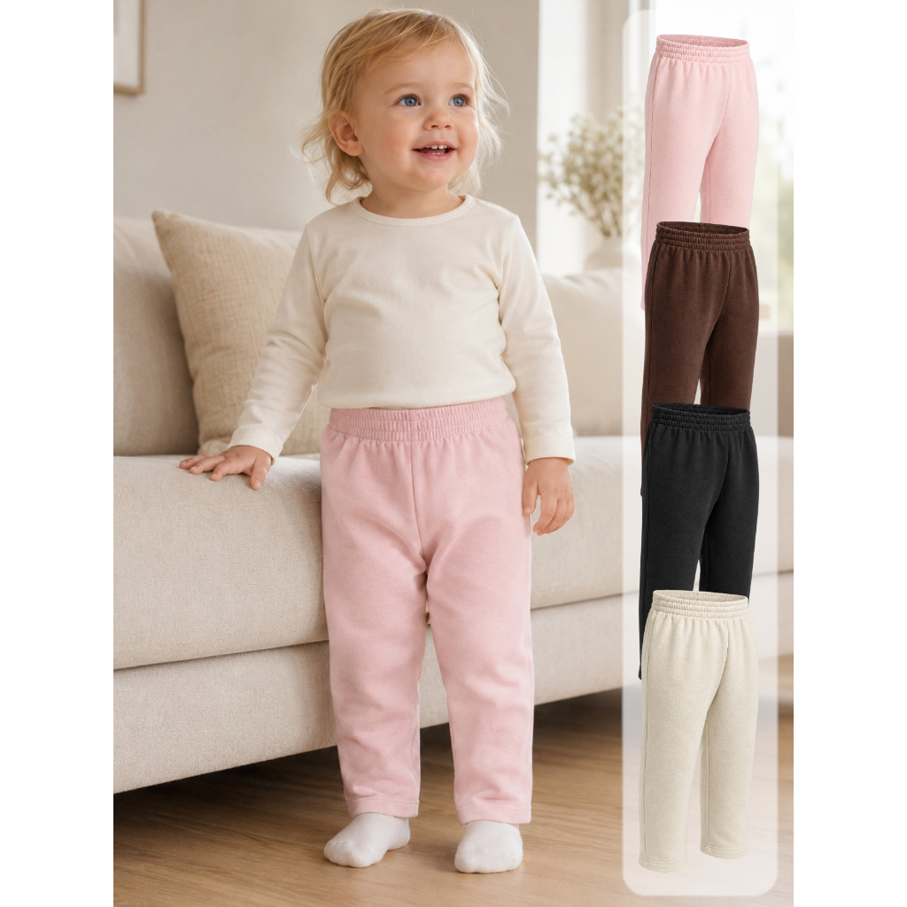 Kit 4 Calças Moletinho Infantil Menina Dia A Dia Tam 1 2 3