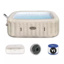 Banheira Ofurô Spa Inflável Rome 1180L Smart AirJet + 1 Bomba Aquecedora + App WiFi + Capa Bestway
