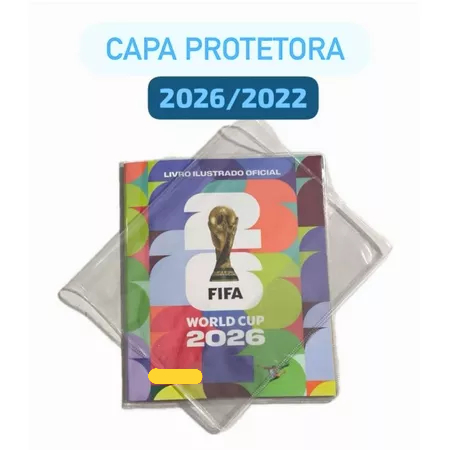Capa plástica protetora álbum copa