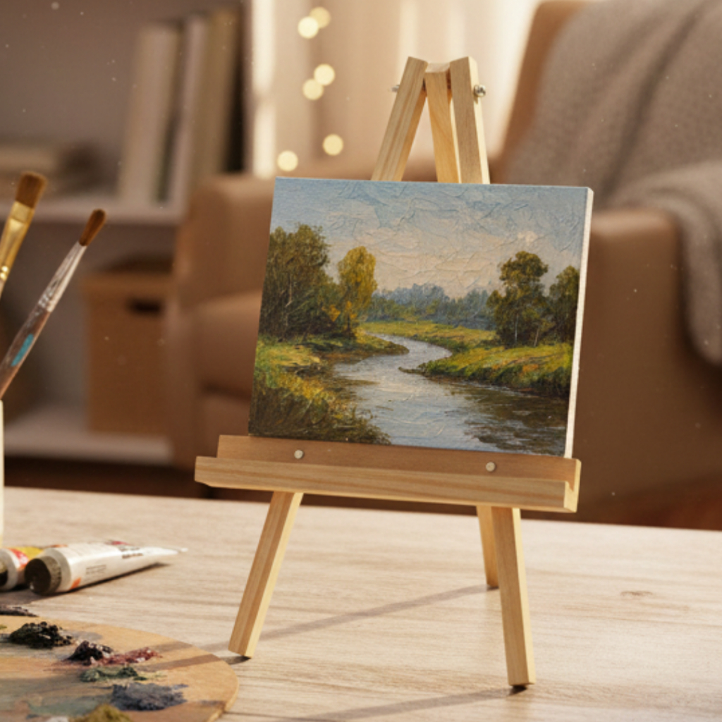 Cavalete Pintura Artístico Para Quadros Estúdio De Pintura Infantil E Criança MDF