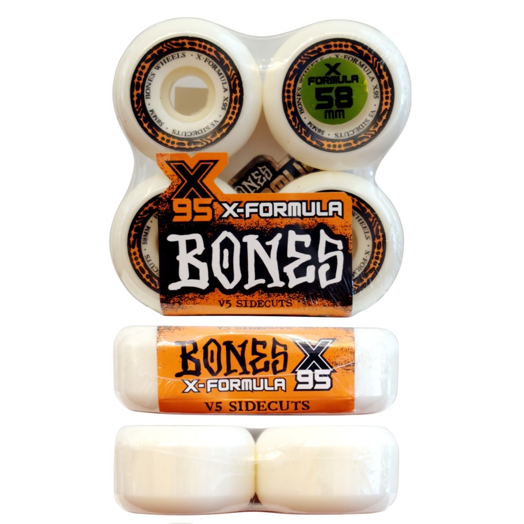 Roda Bones X-Formula 58mm 95a V5 Sidecuts Skate - Envio Imediato