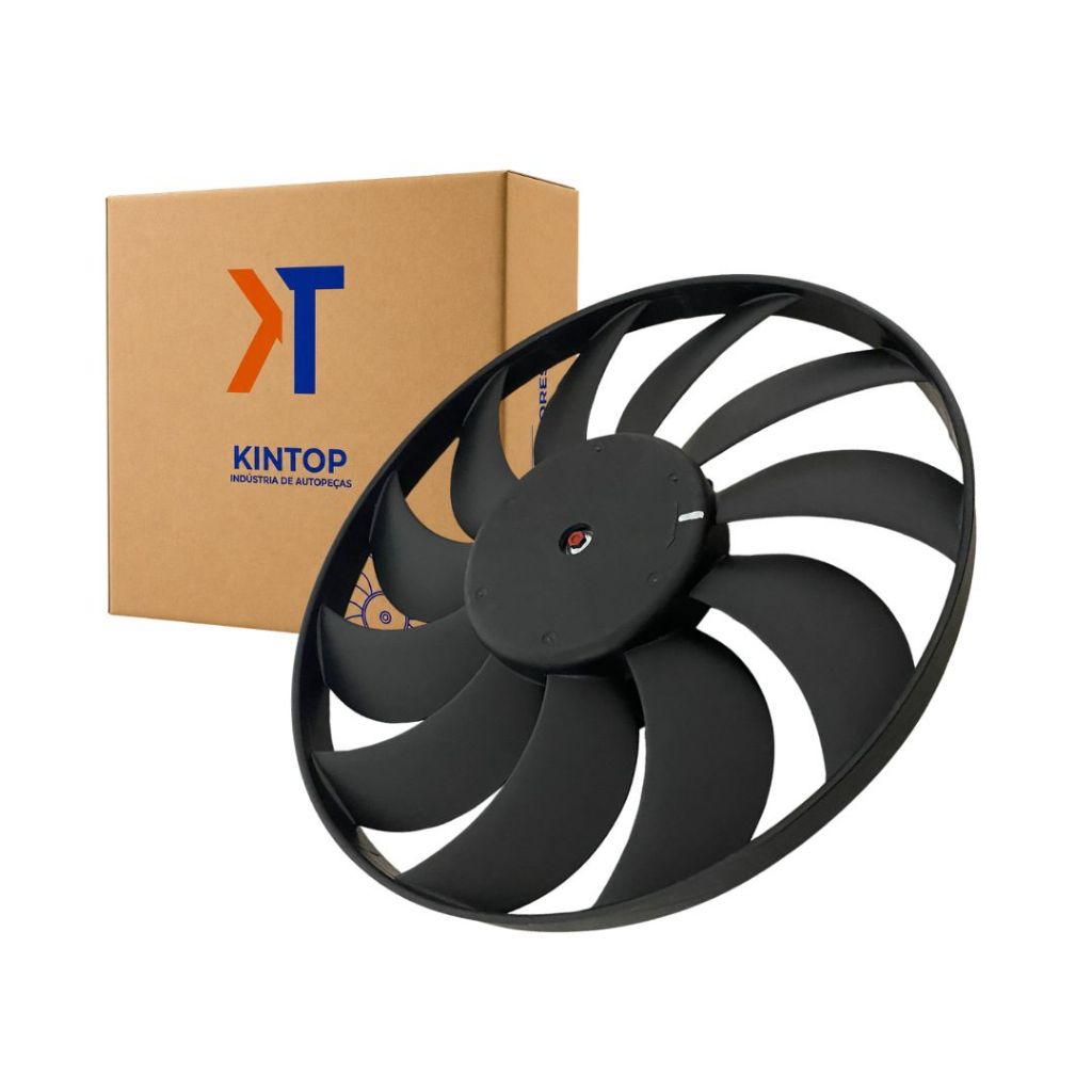Ventoinha Radiador Eletroventilador 11 Pás 12v Para Fiesta Ecosport 1.0 1.6 Zetec Rocam Supercharger