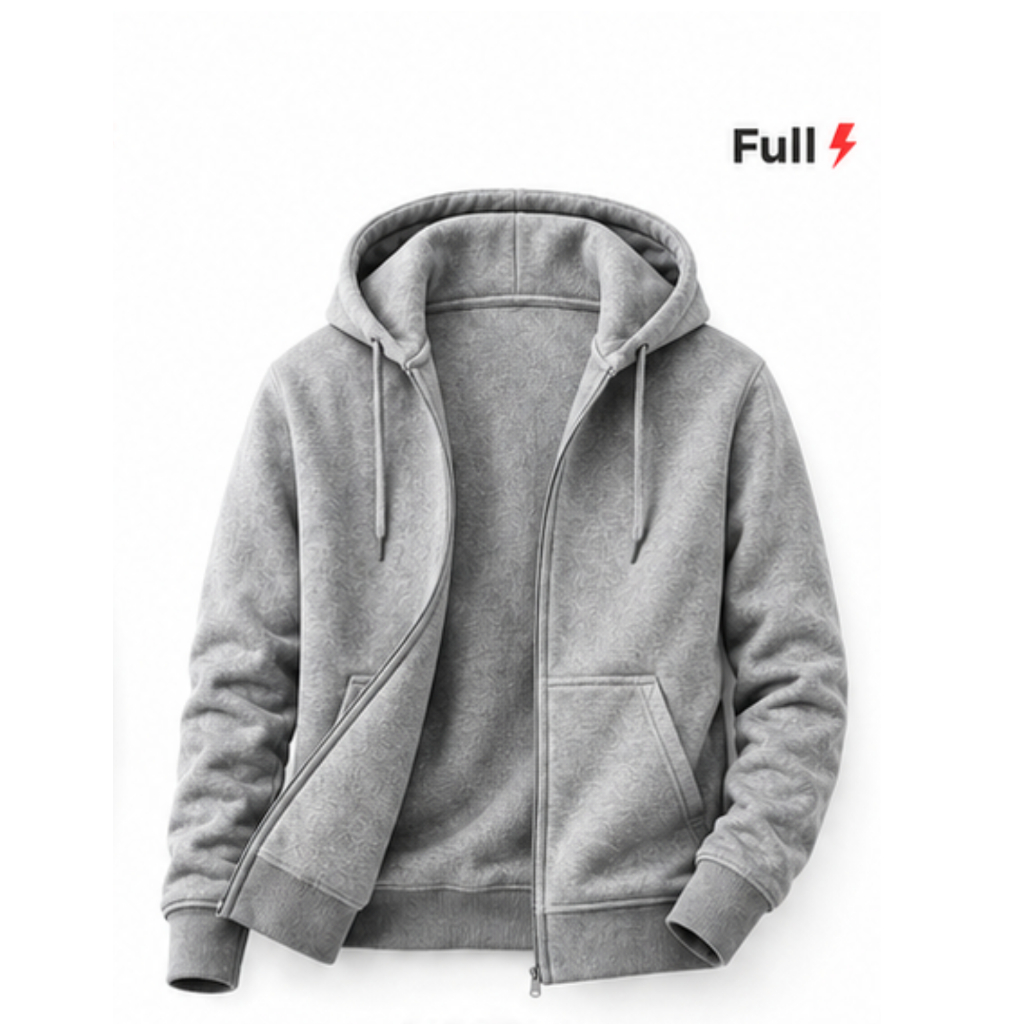 Blusa Moletom Feminina Frio Liso Estiloso Jaqueta Premium Canguru Flanelada Zíper Casual Inverno