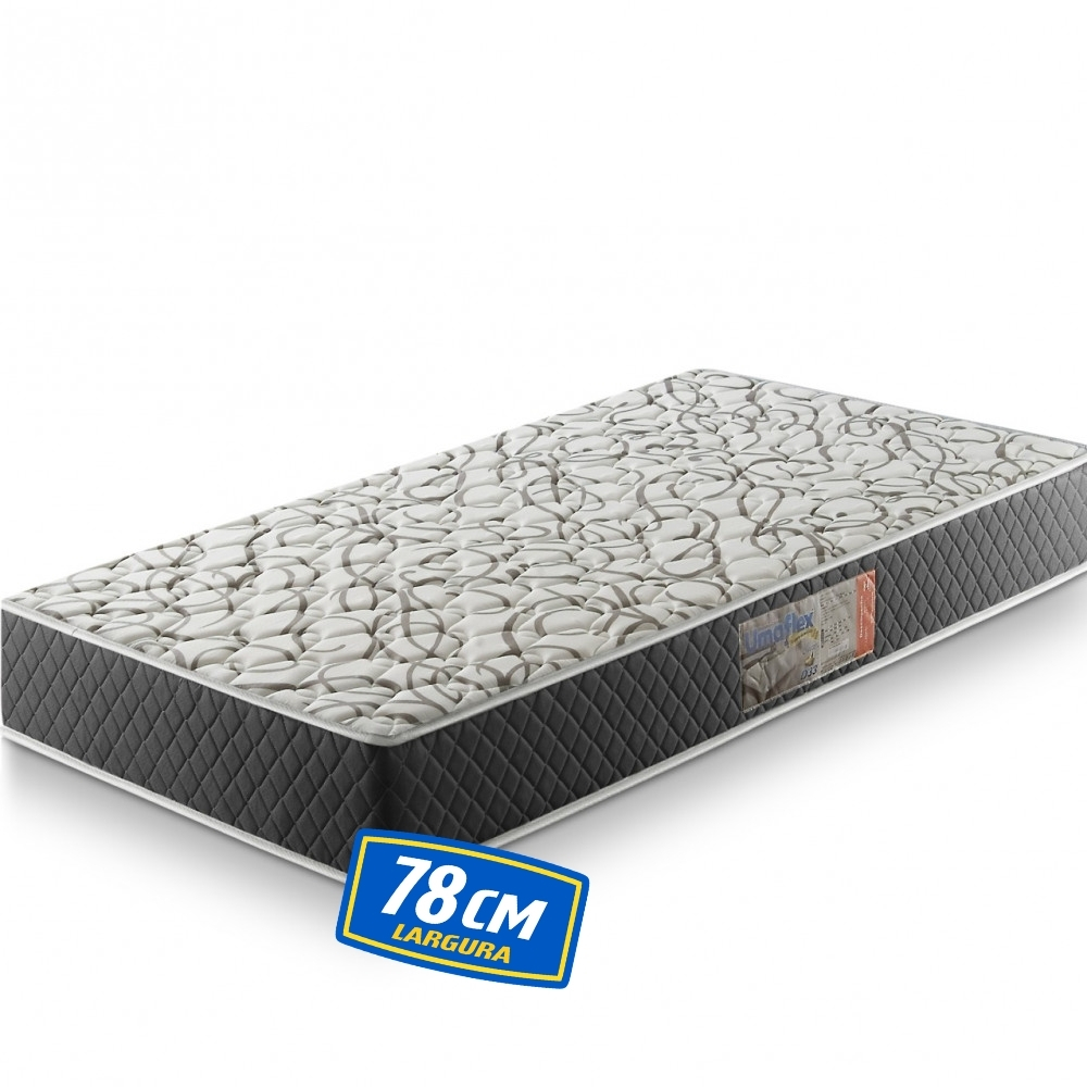 Colchão Solteiro Espuma D33 78cm Ouro Umaflex