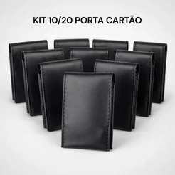 KIT 10/20 Porta cartão Carteira Feminina Masculina slim básica para presente dia dos pais