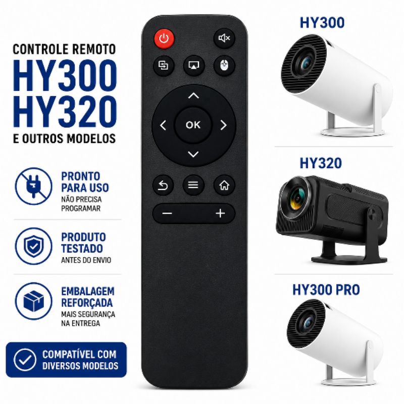 Controle Remoto Para  Projetor HY300 HY320 mini Projetor Androide envio Rápido 9356/7373