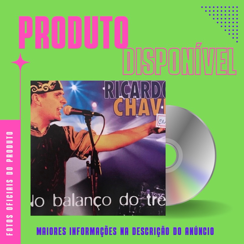 CD SINGLE RICARDO CHAVES - NO BALANÇO DO TREM  **