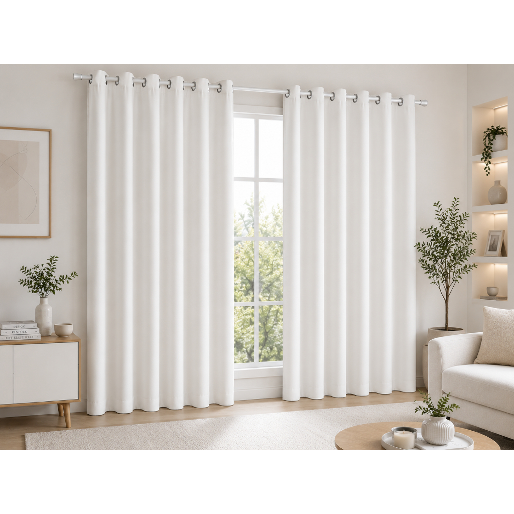 Cortina Blackout Blecaute Pvc 100% vedação 2,70x2,30 com ilhós 2,70x1,70 para varao com ilhós
