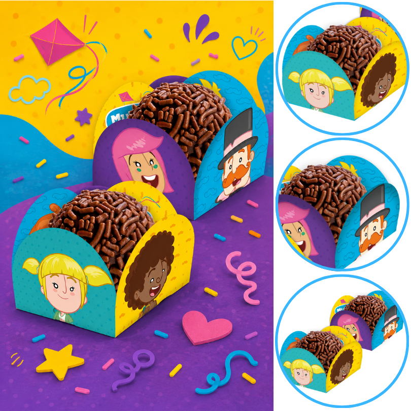 40~200 PORTA FORMINHA MUNDO BITA (FESTCOLOR) (CHOCO)