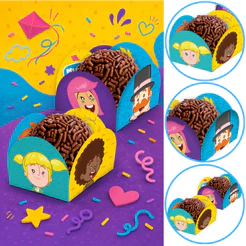 40~200 PORTA FORMINHA MUNDO BITA (FESTCOLOR) (CHOCO)