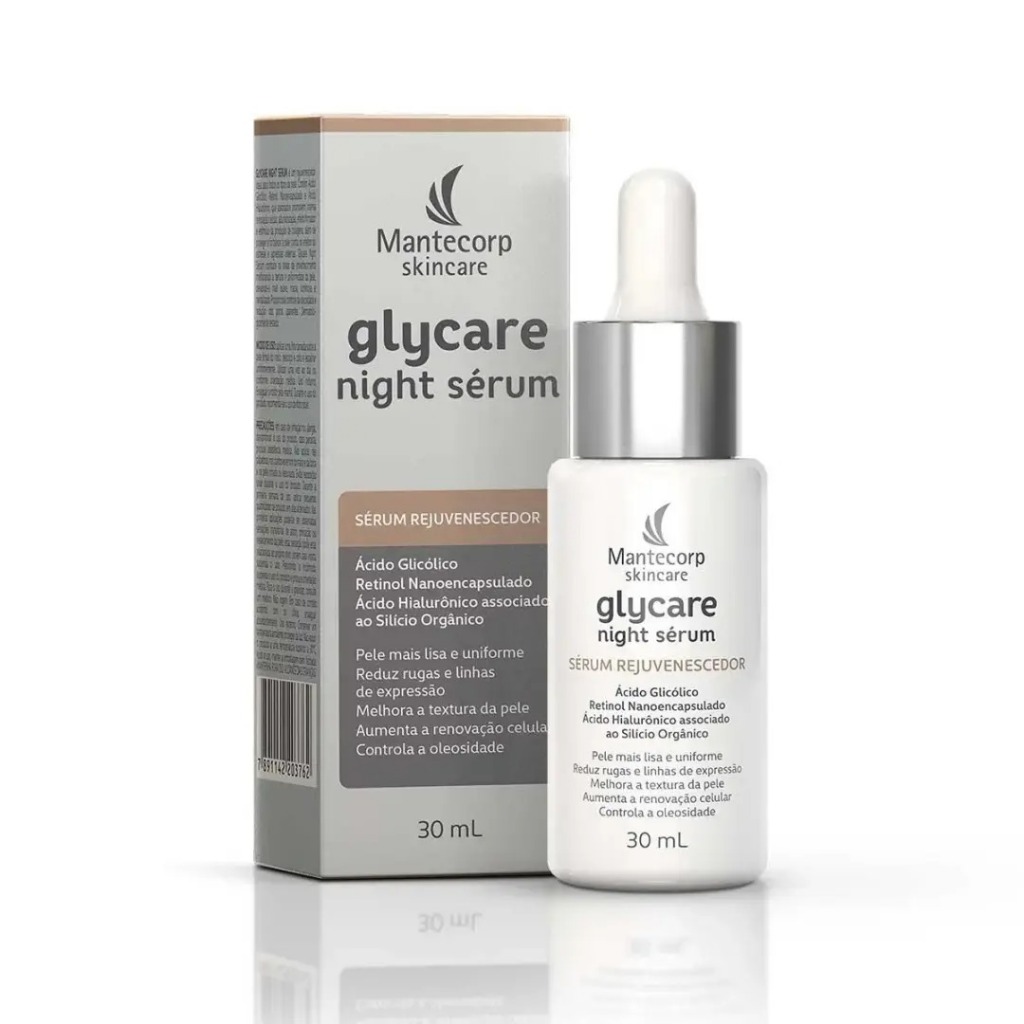 Sérum Facial Noturno Mantecorp – Glycare Night Sérum - 30ml