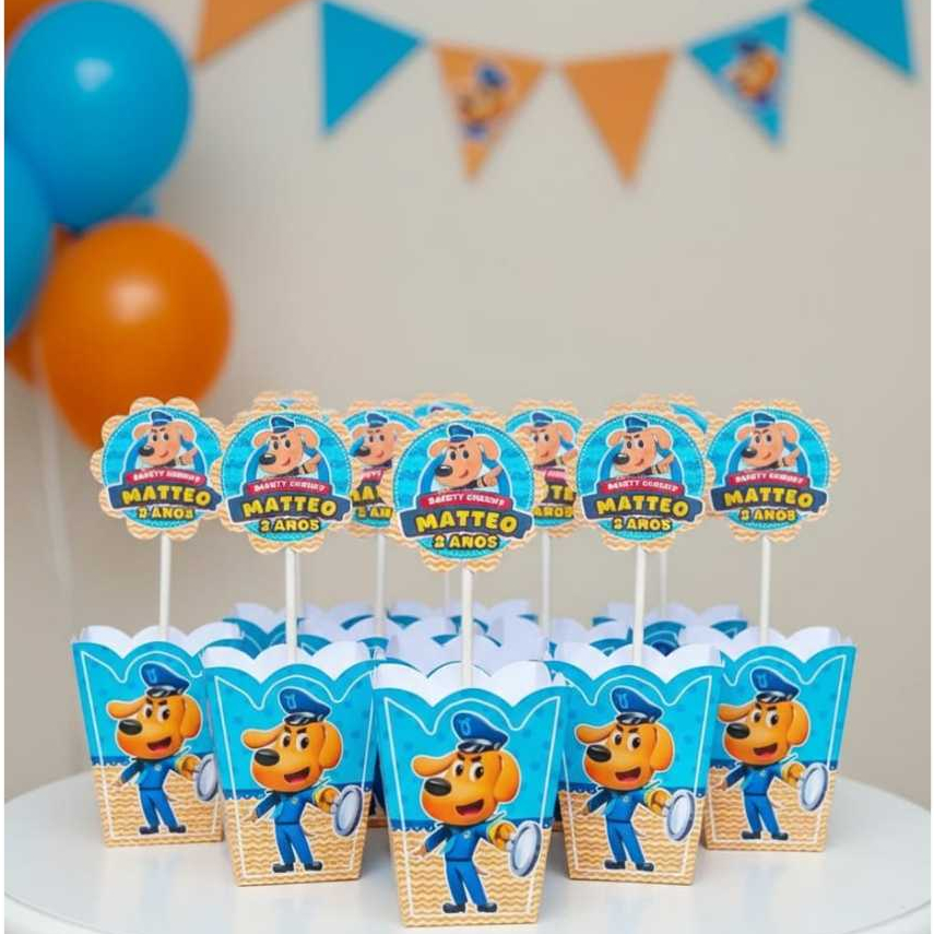 Centro de mesa cachepô personalizado| Detetive labrador |decoração festa mesa de convidados| lembrancinhas