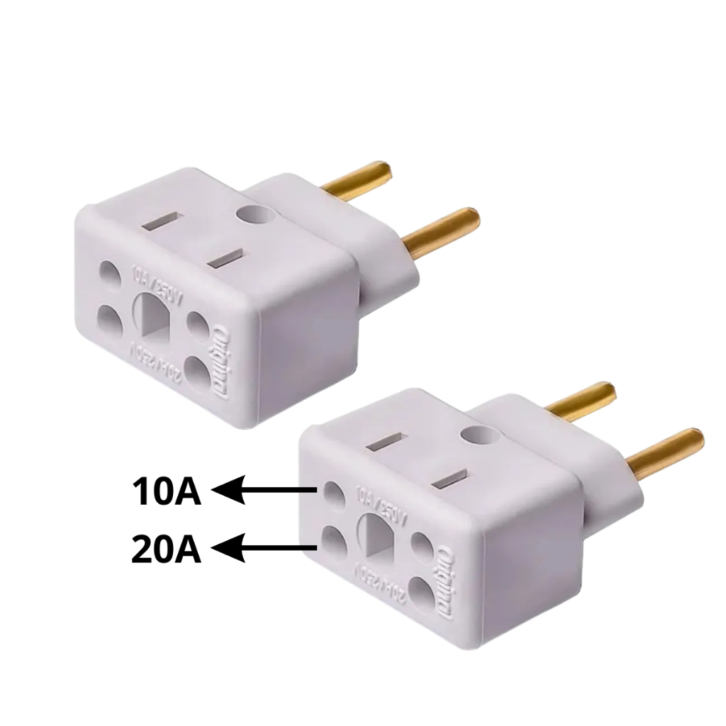 Adaptador Tomada 10A Para 20A Kit 2 Peças Bob Esponja — imagem 2 de 2