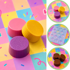 1~10 Forma Simples Alpino Estrias (08) em Acetato BWB Para Bombom e Doces de Chocolate e Confeitaria (CHOCO)