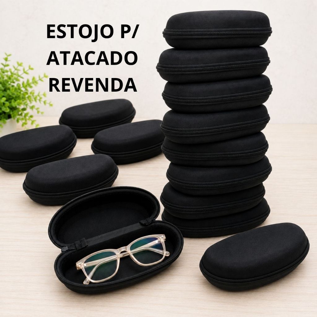 Kit Estojo Case Óculos Solar Armação Atacado Revenda 20/30/40/50/100