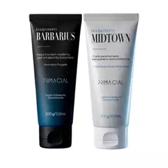 KIT DESODORANTE CORPORAL MASCULINO BARBARIUS E MIDTOWN 200G BY PRIMACIAL