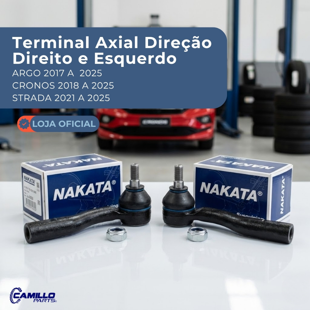 Imagem Par Terminal Axial Direção Direita Esquerda Fiat Cronos Strada Nova Argo Nakata