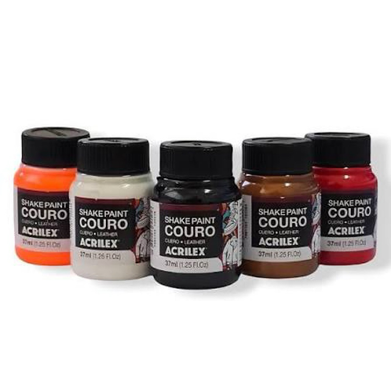 Shake Paint 37ml Acrilex - Tinta Para Couro Natural e Sintético, Renovação de Tênis, Jaquetas, Bolsas e Botas