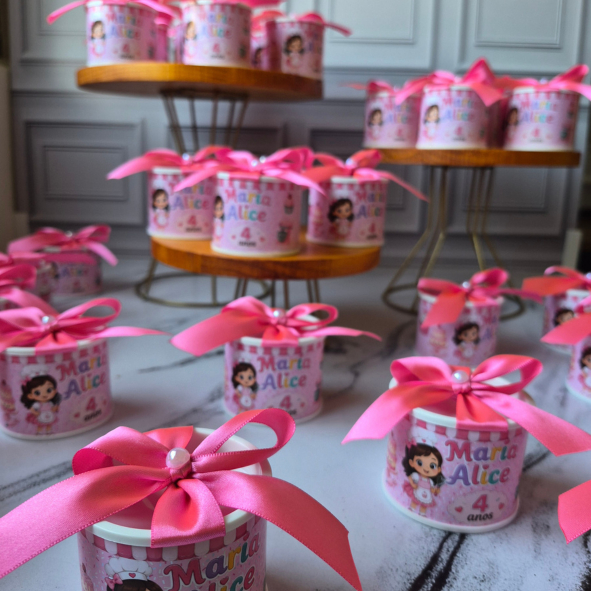 Kit miniTubolata Personalizada Lembrancinha Confeiteira Festa Infantil Maternidade aniversario festa