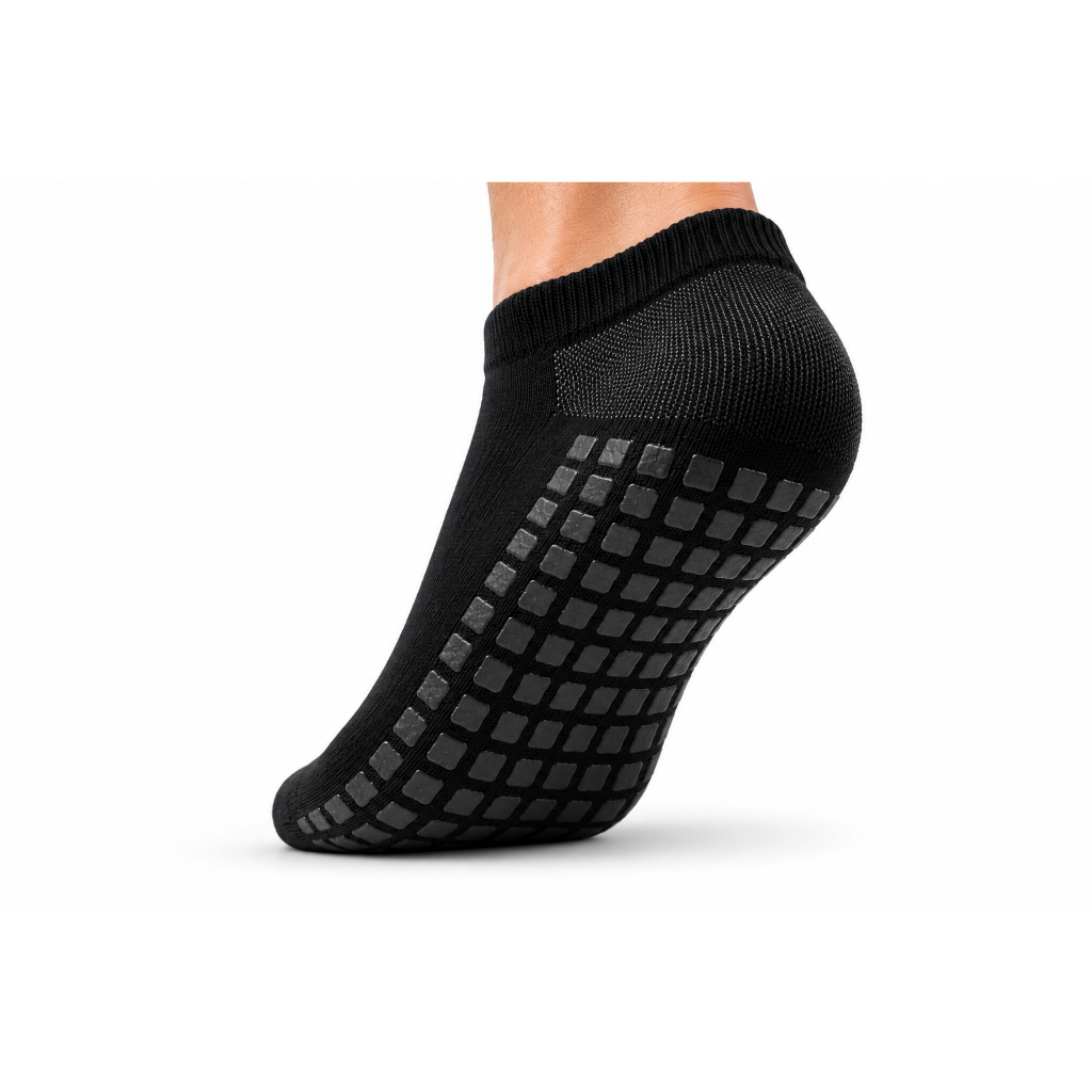 Kit 3 Pares Meia Running Masculina Antiderrapante Corrida Caminhada Academia Grip Cano Baixo Tam 35 ao 41