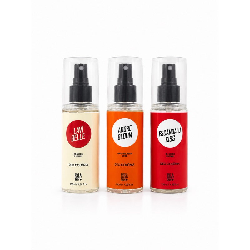 KIT 3 PERFUMES FEMININOS 130ML ALTA FIXAÇÃO 8H FRAGRÂNCIAS EXCLUSIVAS PROMOÇÃO ENVIO IMEDIATO LUXO