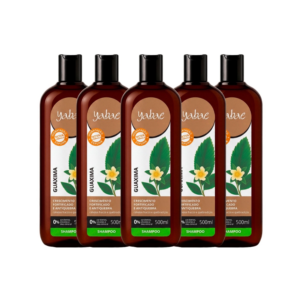 Shampoo Guaxima 500ml - Yabae | 5 Unidades