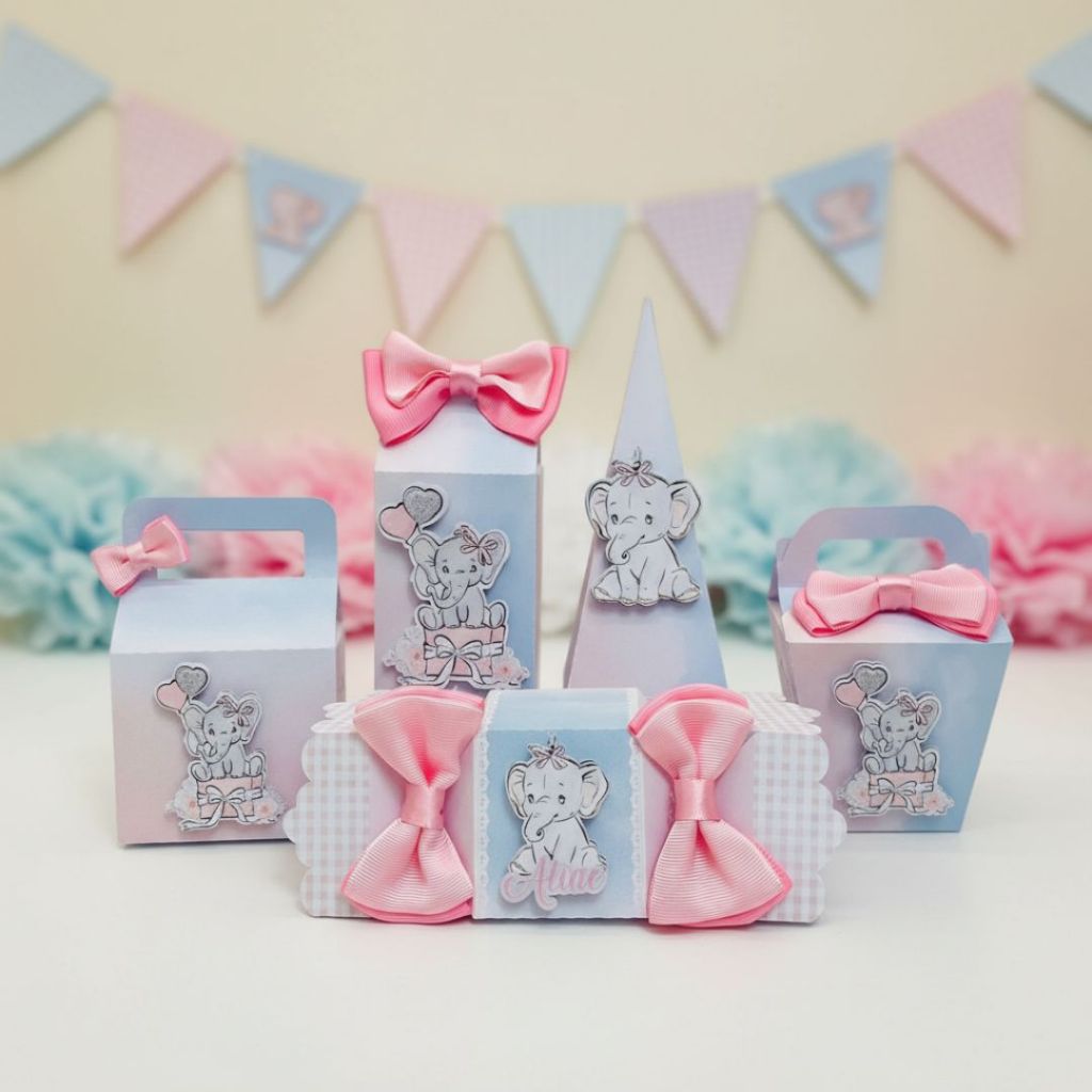 KIT FESTA DINOSSAURO ROSA LEMBRANCINHA DE ANIVERSÁRIO INFANTIL CAIXINHA PERSONALIZADA COM NOME/IDADE