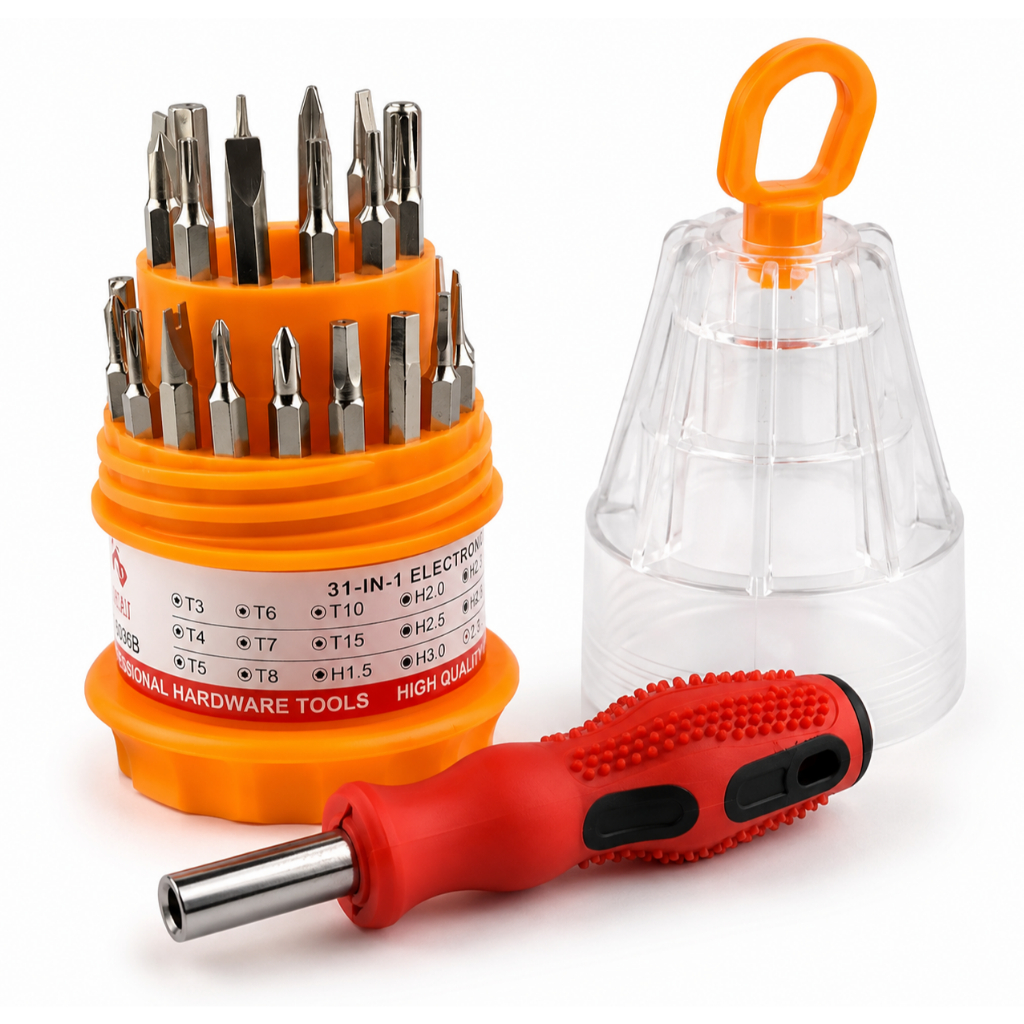 Kit Chaves Precisão 31 Em 1 31 Peças Torx Philips Allen Fenda Reparo Celular Notebook