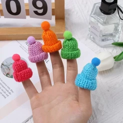 Mini Gorro de Lã para Miniaturas Casa de Boneca DIY Decoração Artesanato