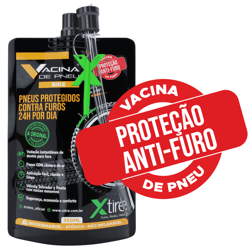 Selante de pneu Xtire Para Bike Vedação Instantânea, Proteção Contra Furos, Aplicação Fácil 350ml