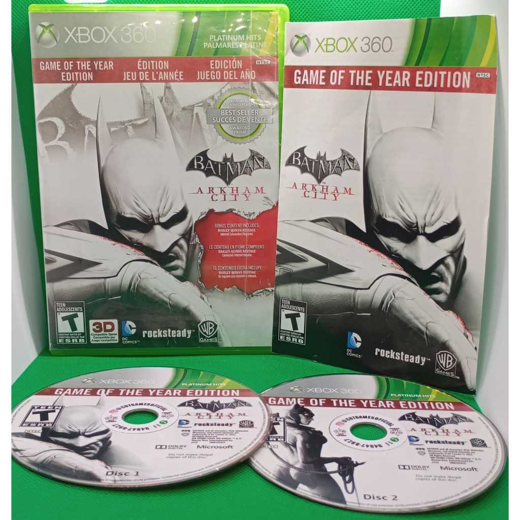 BATMAN Arkham City Game of the Year Edition XBOX 360 - Original e testado