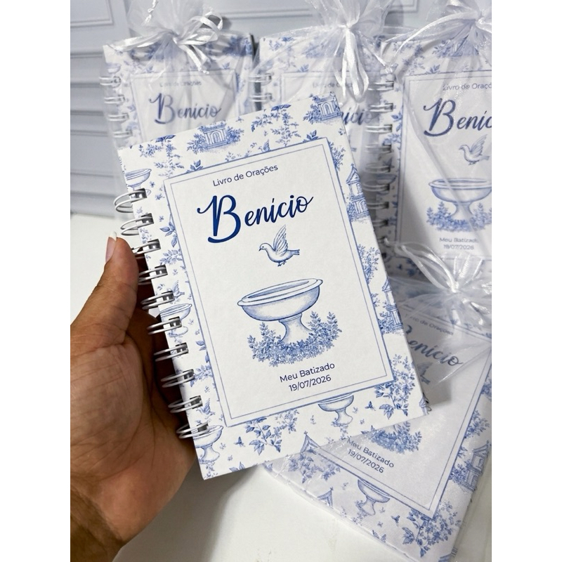 Livro de Orações lembrancinha Batizado | Primeira Eucaristia | Primeira Comunhao | Fazemos todos os temas