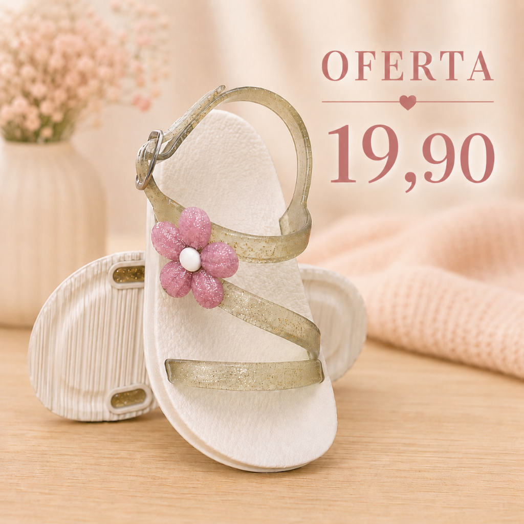 Sandália Infantil Feminina de Verão Macia e Confortável