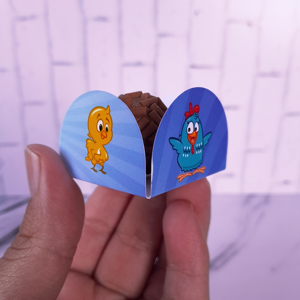 Forminhas para Docinhos Brigadeiro Doce Lembrancinhas Aniversário Galinha Pintadinha