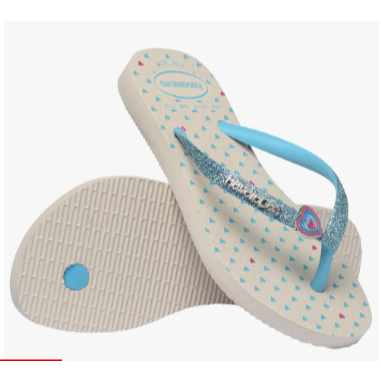 Chinelo Havaianas Infantil Slim Glitter feminina Havaianas Comprar Havaianas Slim com glitter
