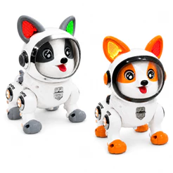 Cachorro Robô Infantil Com Luz Musical Dança Canta e Repete Falas Brinquedo