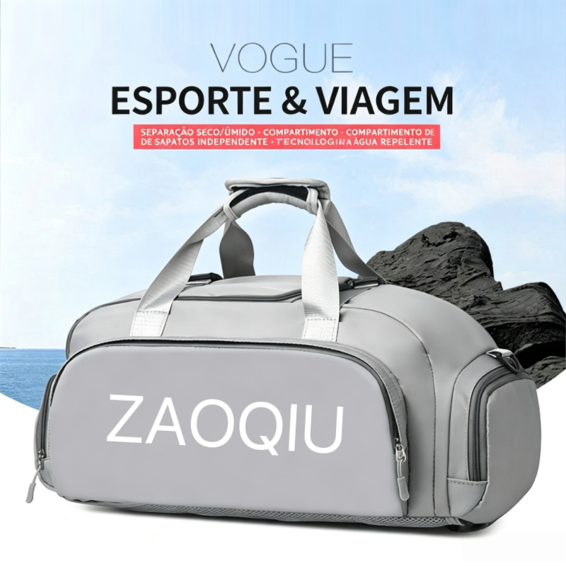Bolsa De Viagem Impermeável De Grande Capacidade mochila De Camada Dupla Leve E Com Zíper De Duffel De Ioga Ao Ar Livre