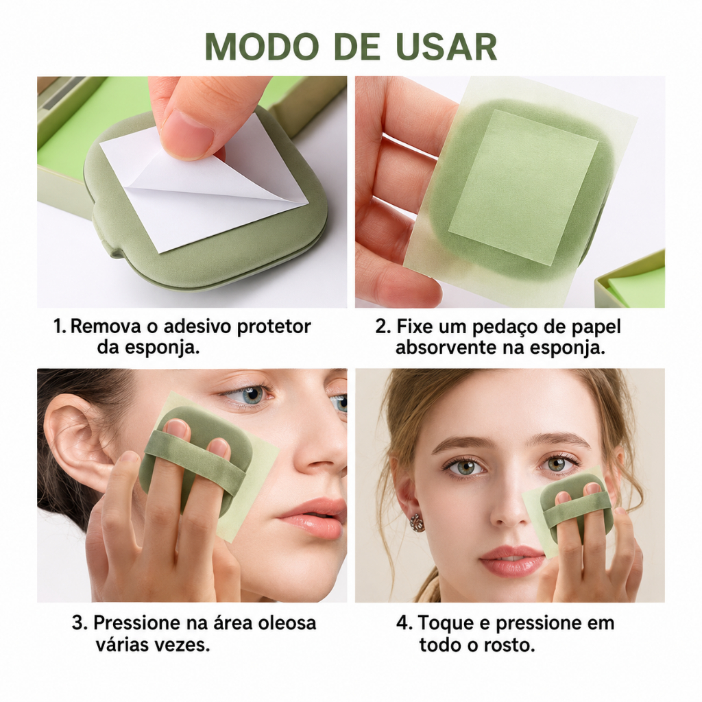 ANA1108 Papel antibrilho matificante /Absorvente para Rosto pele oleosa removedor de oleosidade · foto 2
