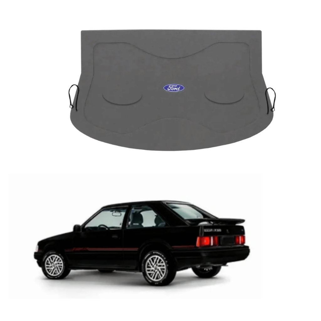 Tampão Porta Malas Ford Escort Hobby 1987 a 1996 R-Acoustic Bagagito Carpete Grafite