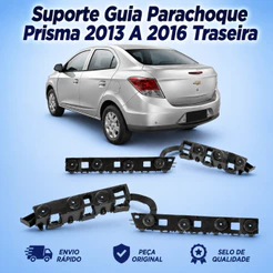 Suporte Guia Parachoque Prisma 2013 2014 2015 2016 Traseira