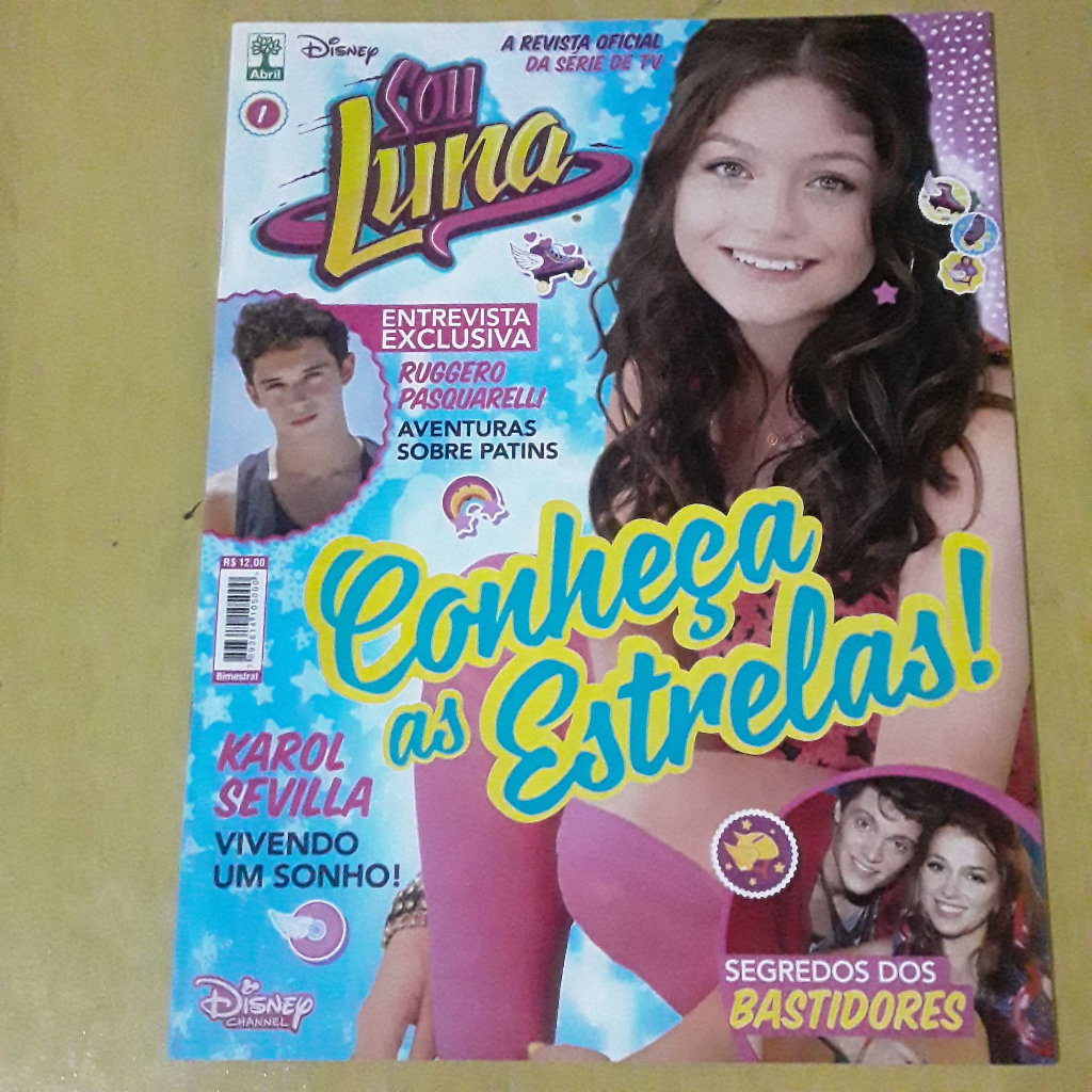 KIT COM 2 REVISTAS SOU LUNA Nº1 E Nº2 REVISTA OFICIAL DA SÉRIE DA TV + BRINDE