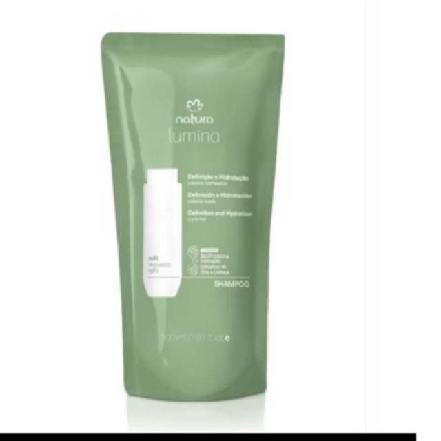 Natura Shampoo Lumina para Cabelos Cacheados Definição e Hidratação Refil 300ml