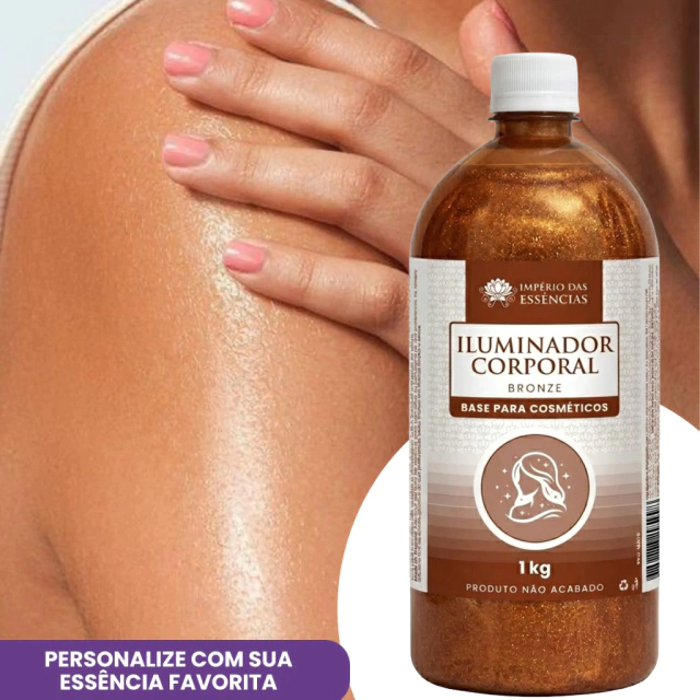 Base Iluminador Corporal Bronze ou Ouro (1L) | Império das Essências